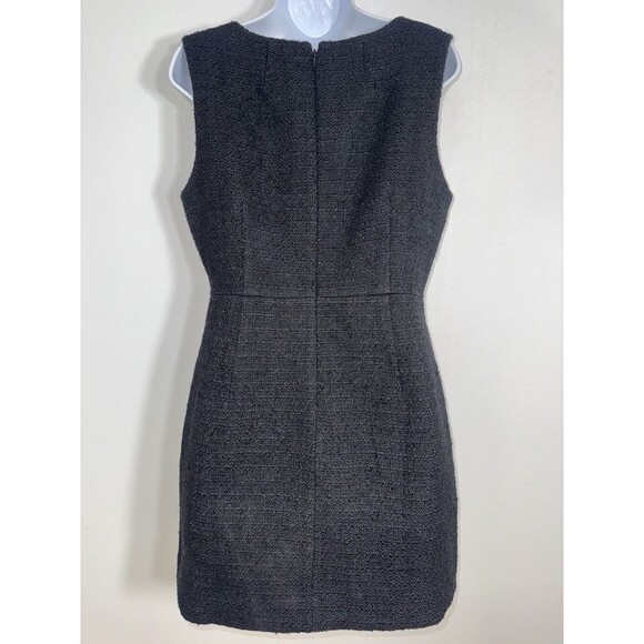 J. Crew Sophia Sleeveless Mini Dress Black Jewel Buttons Women Size 10 NEW - Picture 4 of 10